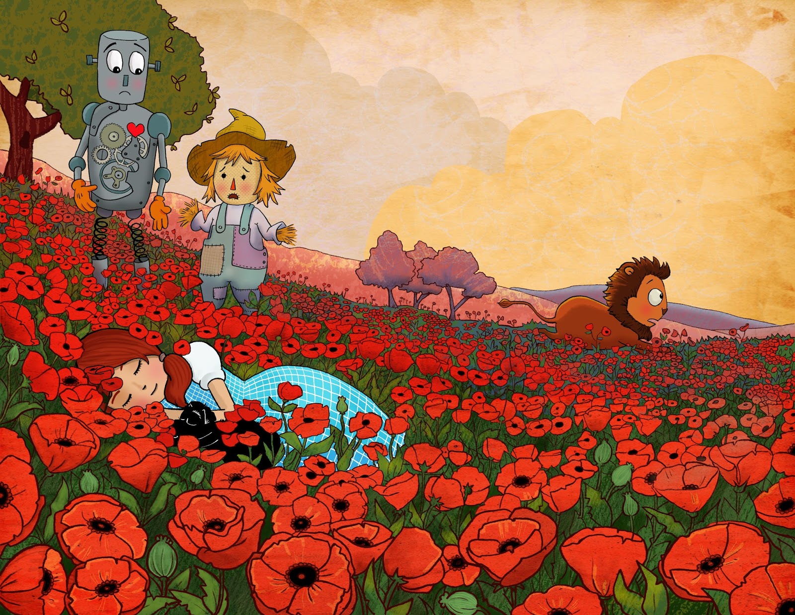 A mom with brushes: The deadly poppy field.
